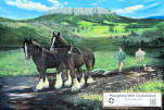 PLOUGHING WITH CLYDESDALES MURAL